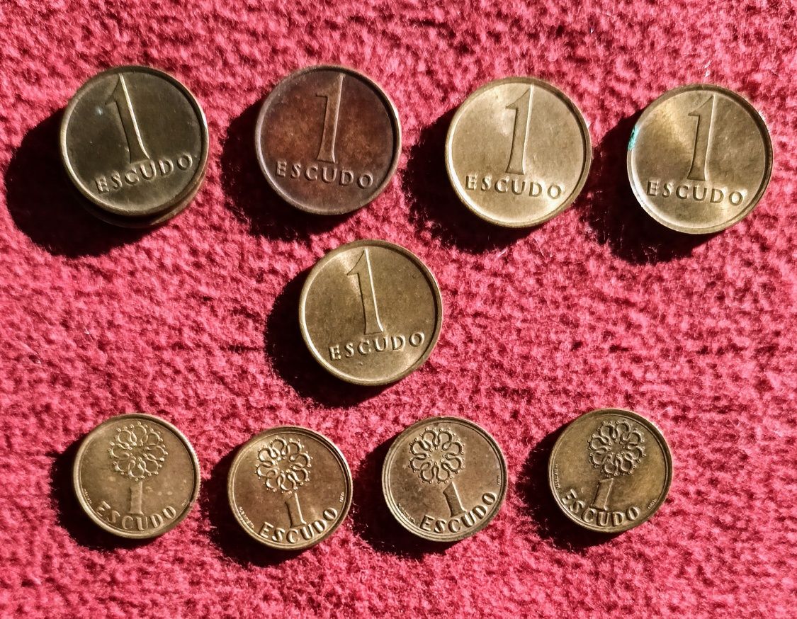 Moedas PT- 1$00 - 1981/82/83/84/85/87/94/95/2005
