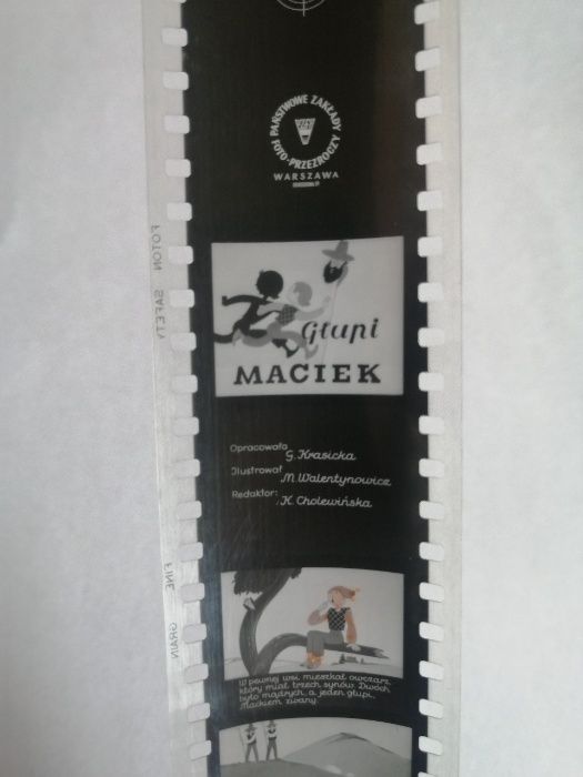 Bajka na rzutnik Ania Jacek Głupi Maciek wyd. PZFP klisza z PRL