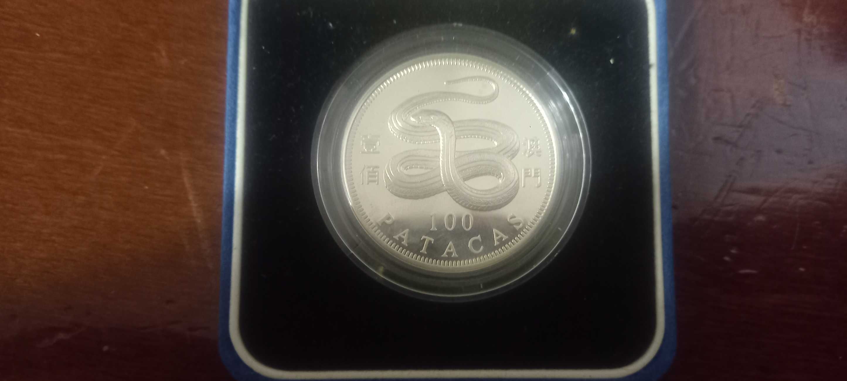 Moedas Macau Prata