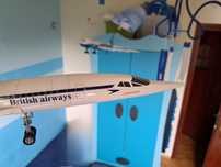 Klocki samolot Concorde w malowaniu British airways