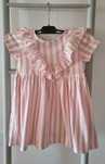 Vestido branco e rosa Amoroso