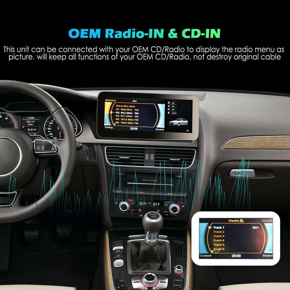 Auto-rádio 12.3" android 14 Audi Q5 2009 a 2016