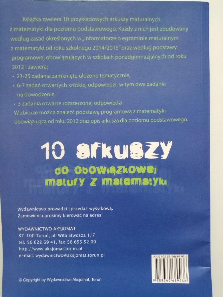 Arkusze maturalne matematyka