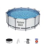 Basen stelażowy Steel Pro MAX 366x122  BESTWAY 5w1 Drabinka  Pokrywa