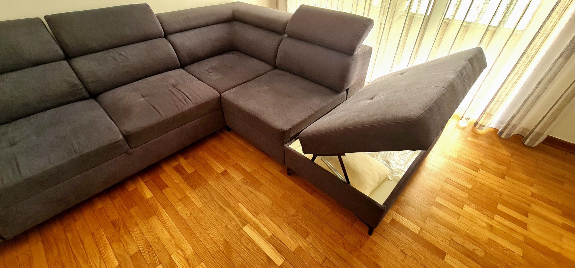 Sofá convertivel em cama + chaise longue