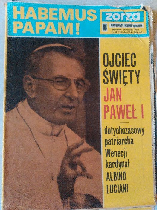 Wyjątkowa Okazja !!! Tygodnik "Zorza" z 1978. Wybór Jana Pawła II .