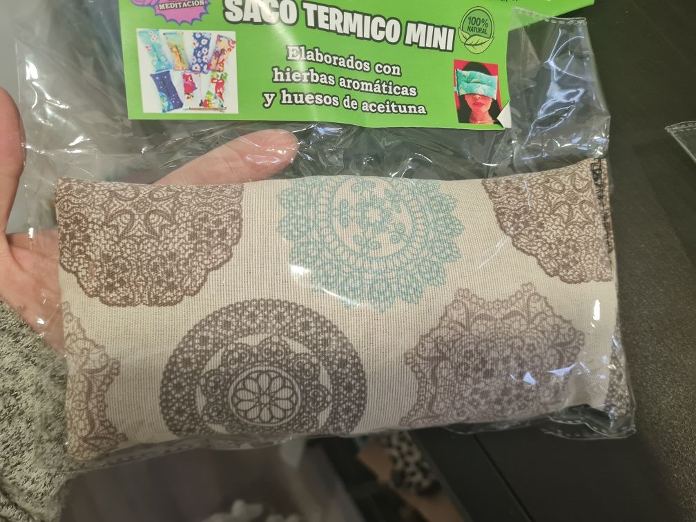 Saco térmico com ervas aromáticas para dores