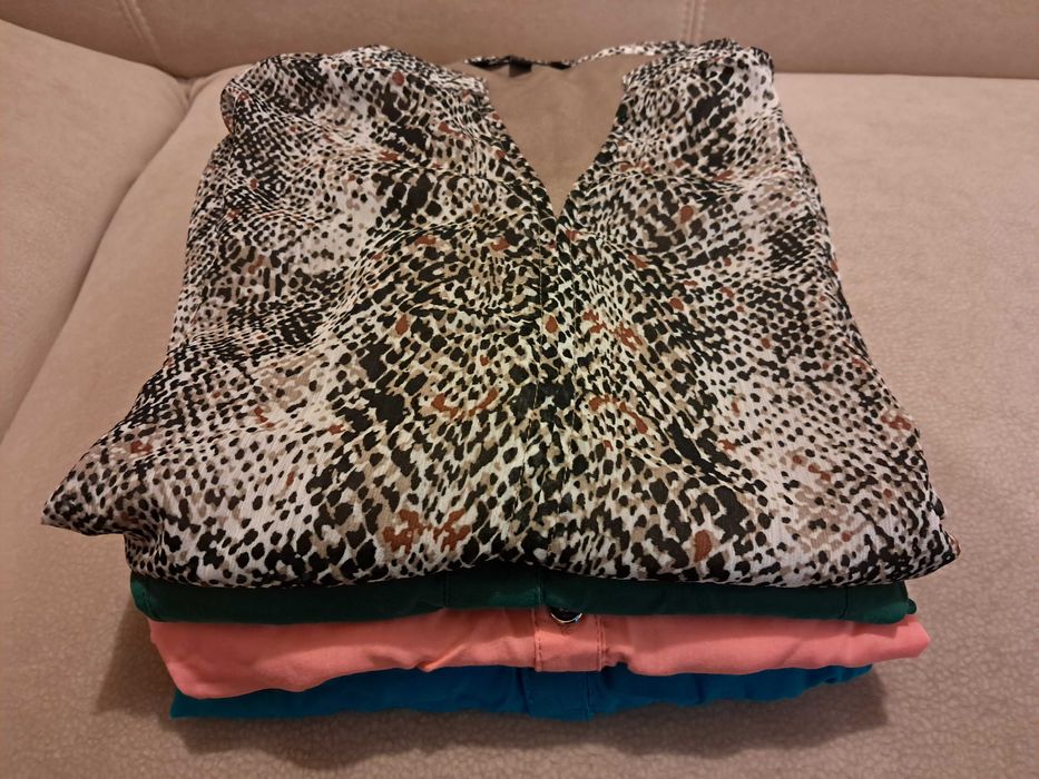 5 szt. koszulowych bluzek rozm od M do L