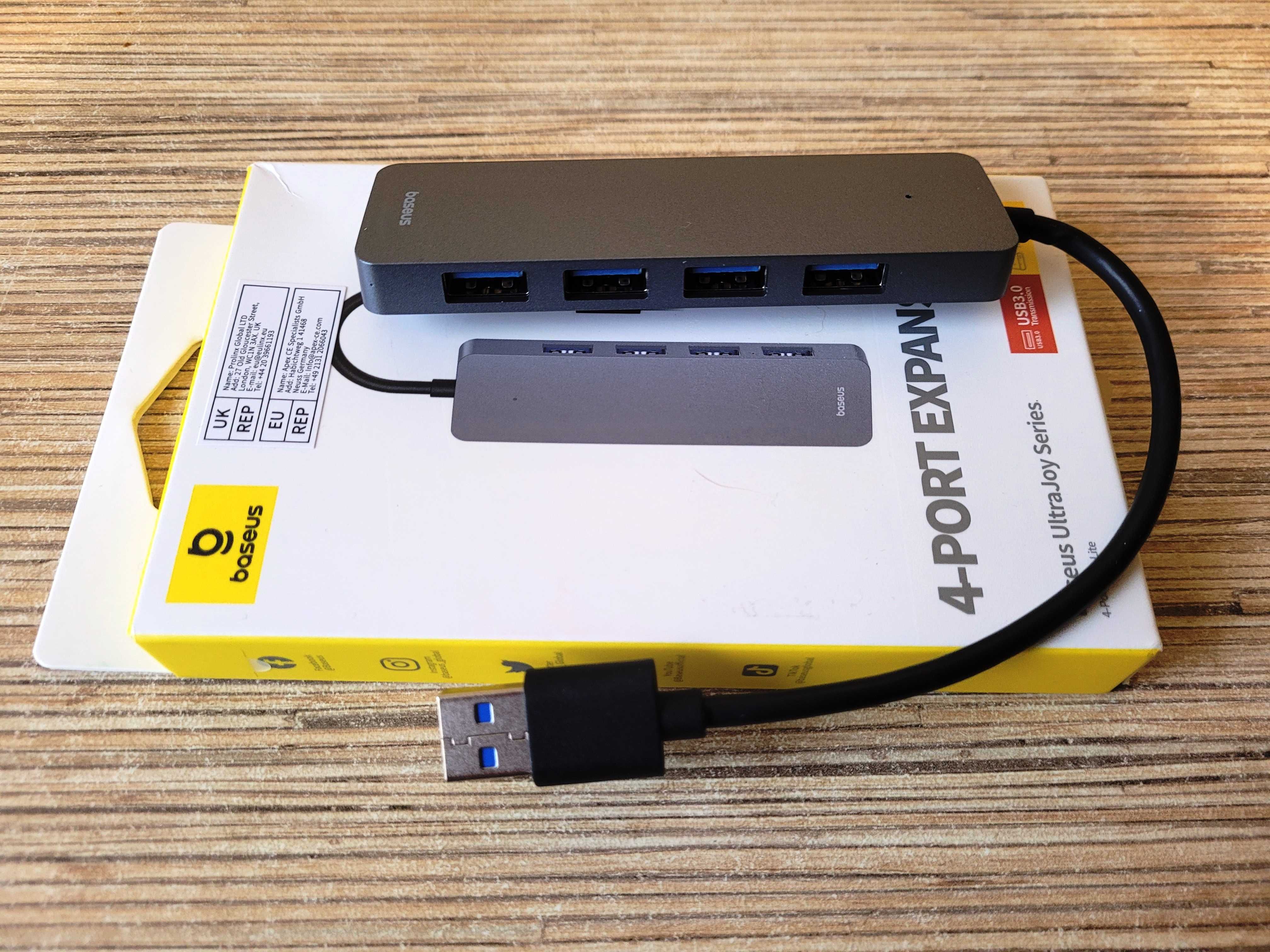 Baseus USB 3.0 hub 4-в-1 хаб 4хUSB-A 3.0