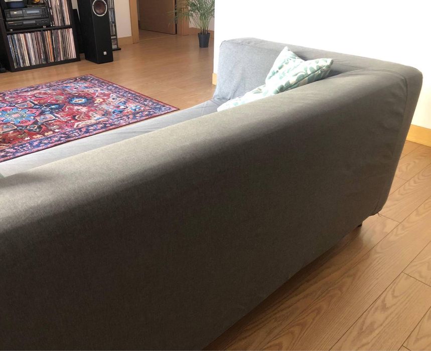 Sofá Klippan cinza ikea