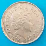 10 Pence de 2002, Reino Unido, Isabel II