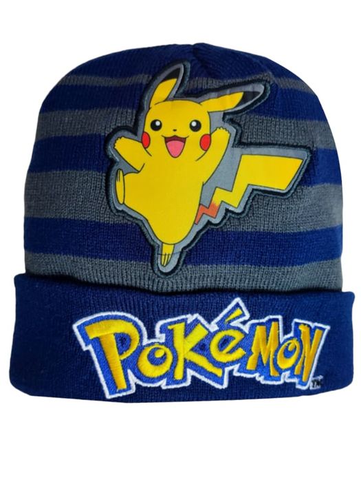 Komplet czapka komin ocieplany rękawiczki Pokemon