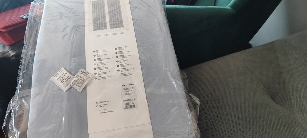 Blekitne blue niebieski para zasłony 2szt. 140/250cm HomeYou