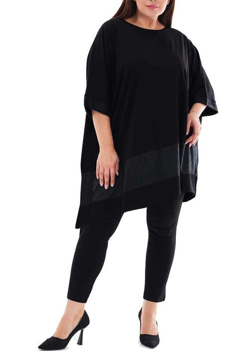 Elegancka modna tunika oversize plus size bawełna 4xl 5xl