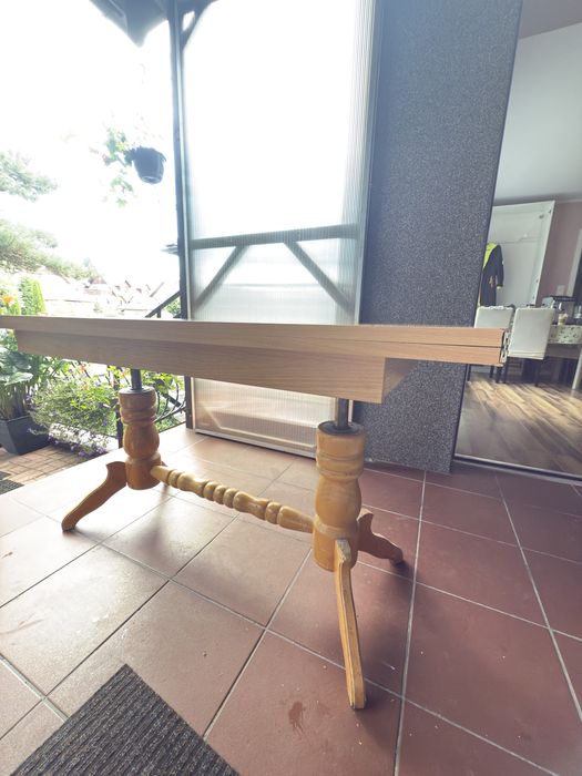 Stół do jadalni kuchni drewniany rozkładany duży reg.Wys. Kościerzyna