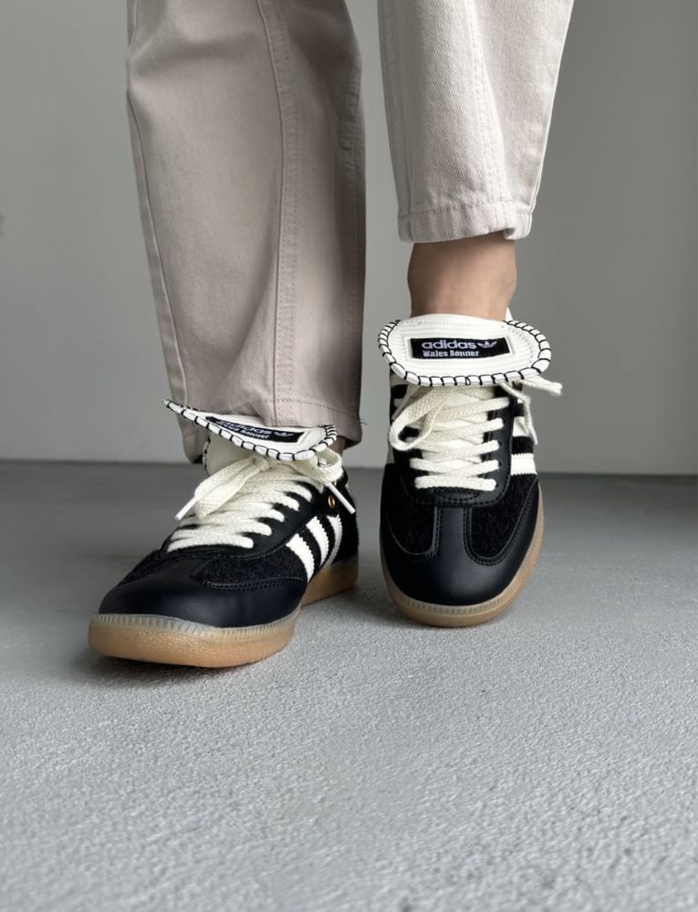 Кросівки Adidas Samba Wales Bonner Білі Чорні! Розмір 36-45