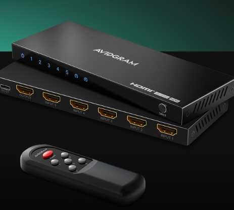 AVIDGRAM HDMI Switch 8K 60Hz 5w1