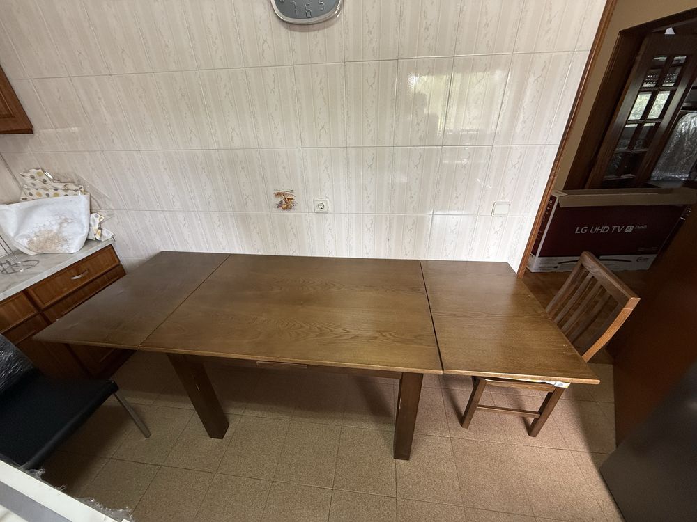 Mesa madeira extensivel
