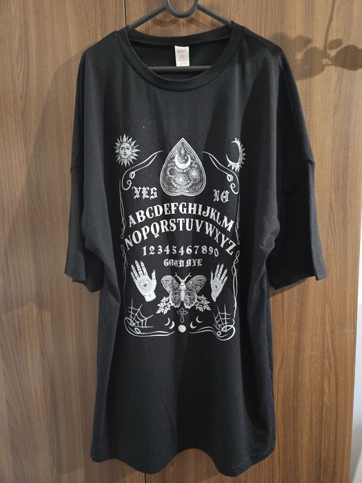 Koszulka oujia board ćma krzyż yes no dark goth metal alternative