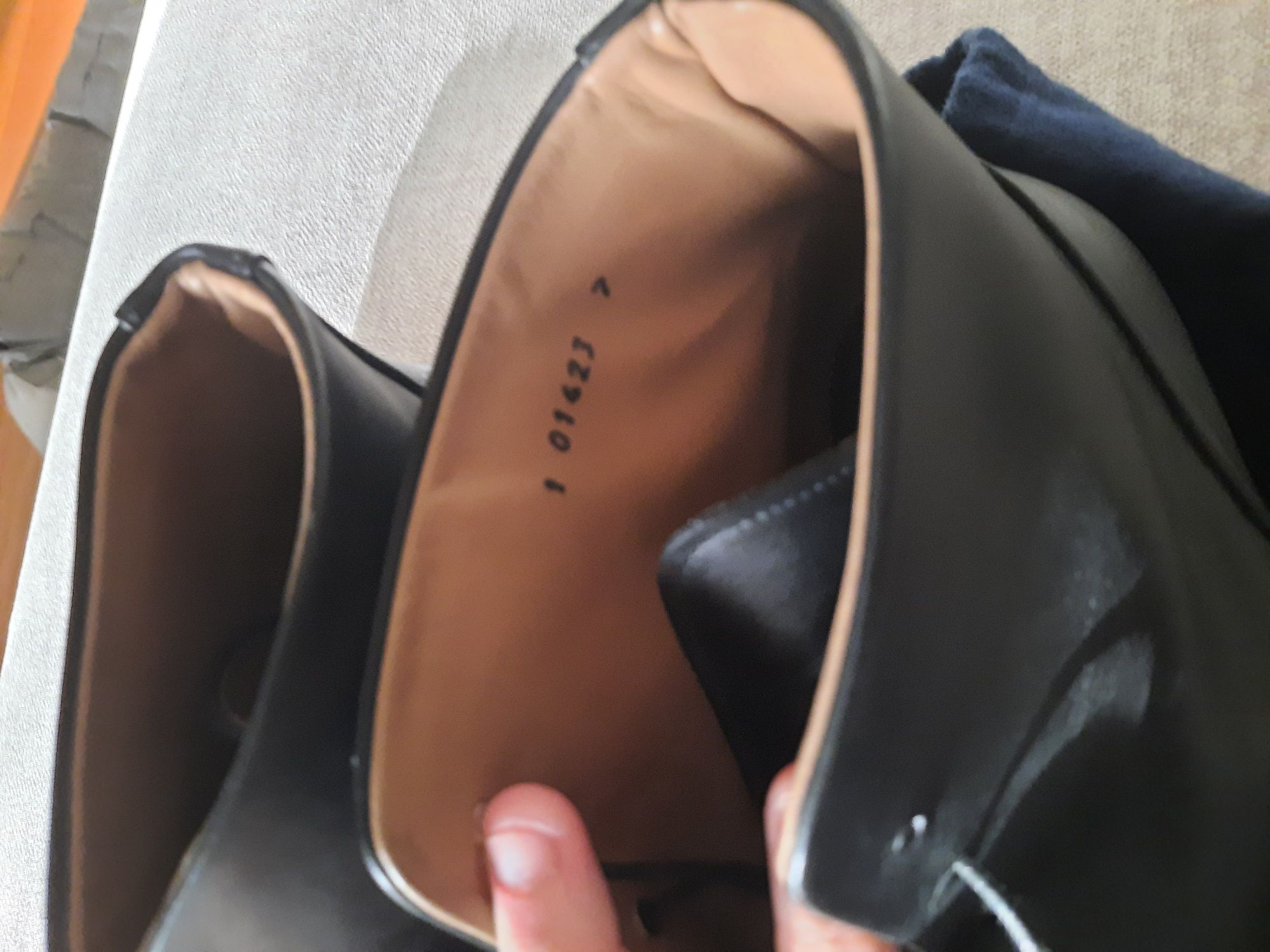 Botas italianas de pele pretas tam 42