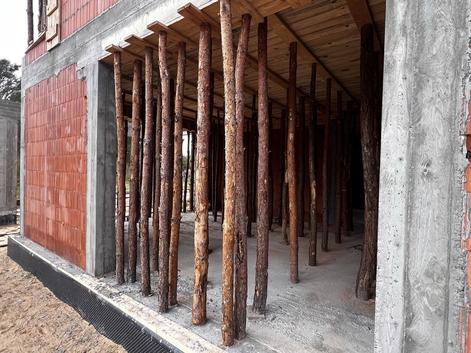 Stemple budowlane drewniane 3m 3,5m i krótsze duża ilość