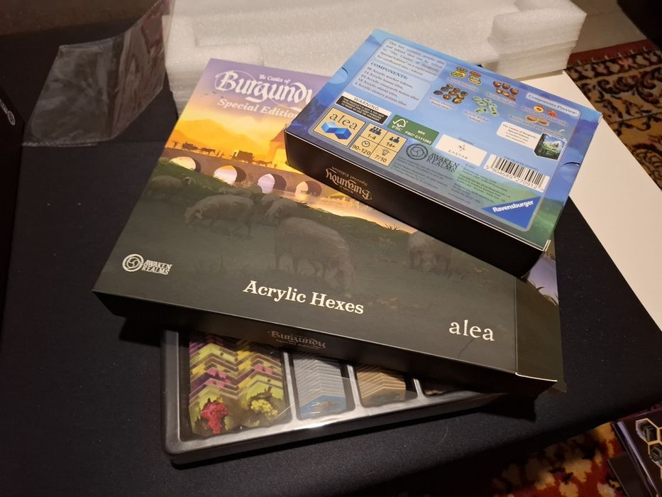 Zamki Burgundii kartonowe znaczniki z edycji Awaken Realms