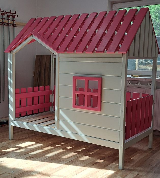 Łóżeczko drewniane 80x160