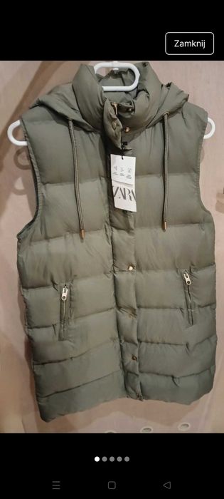 Bezrękawnik ocieplacz kamizelka Zara S