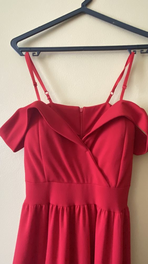 vestido de festa vermelho