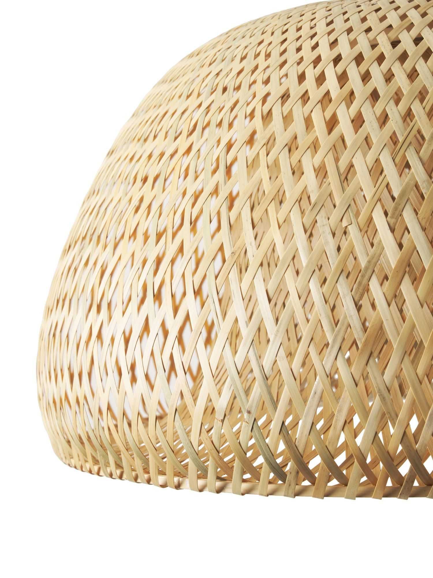 Lampa wisząca z drewna bambusowego Eden 65 cm Westwing boho