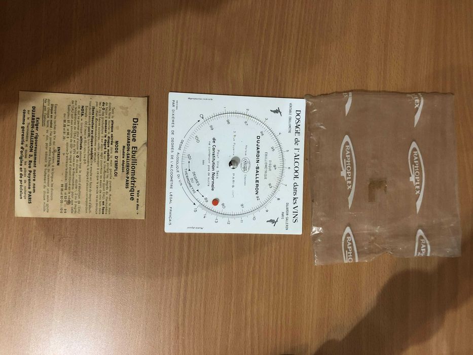 Ebuliômetro  Salléron J. Dujardin  - Laboratório enológico