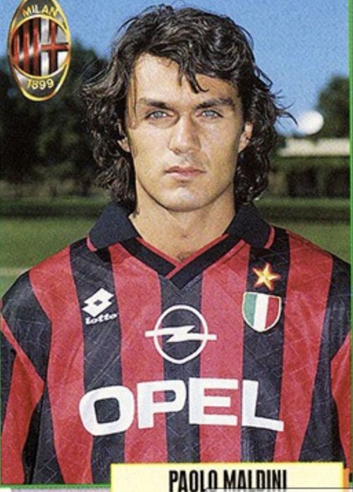 Koszulka piłkarska Retro Paolo Maldini #3 AC Milan 95/96 M Vintage