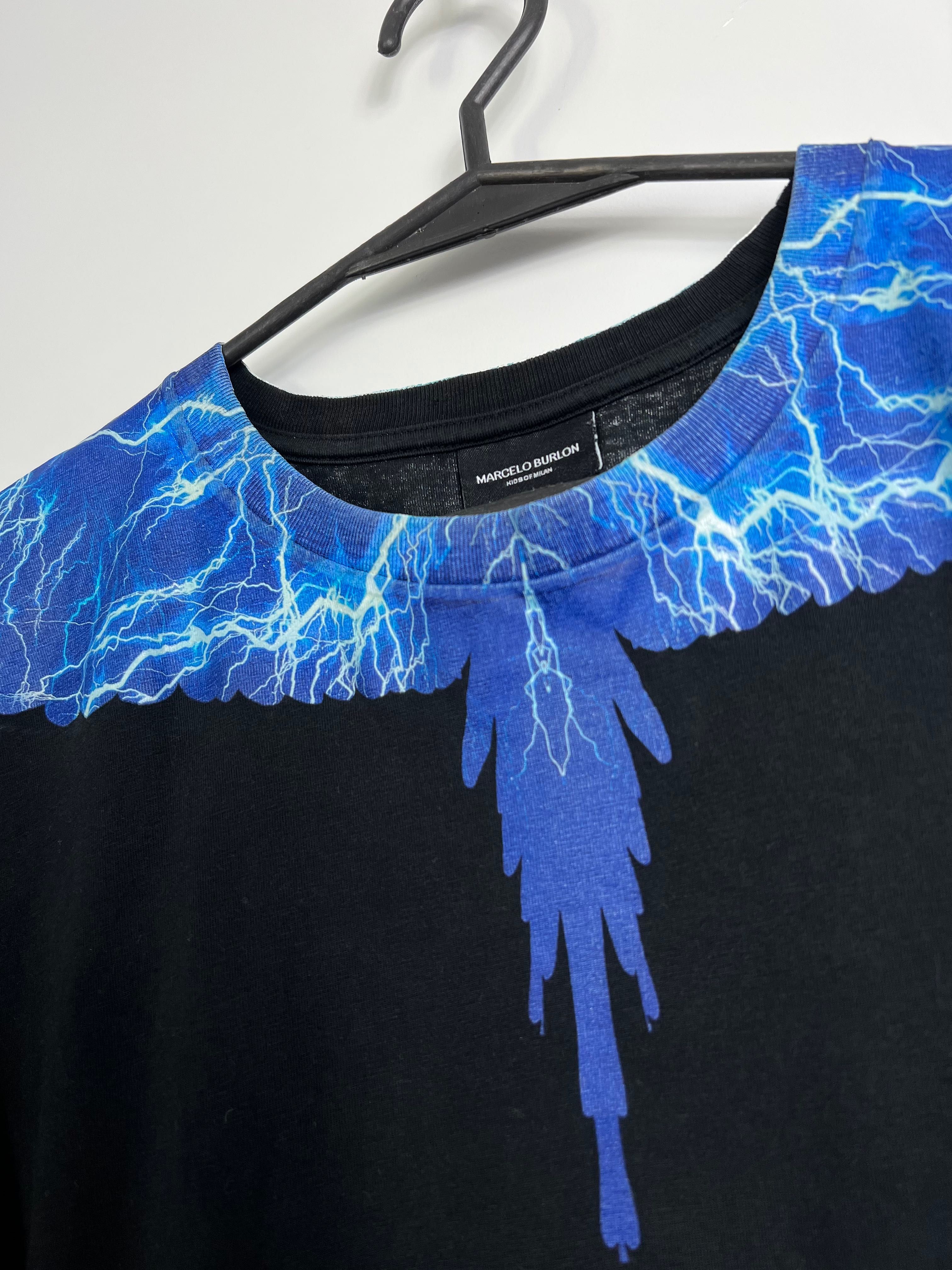 Tshirt Marcelo Burlon thunderbolts black