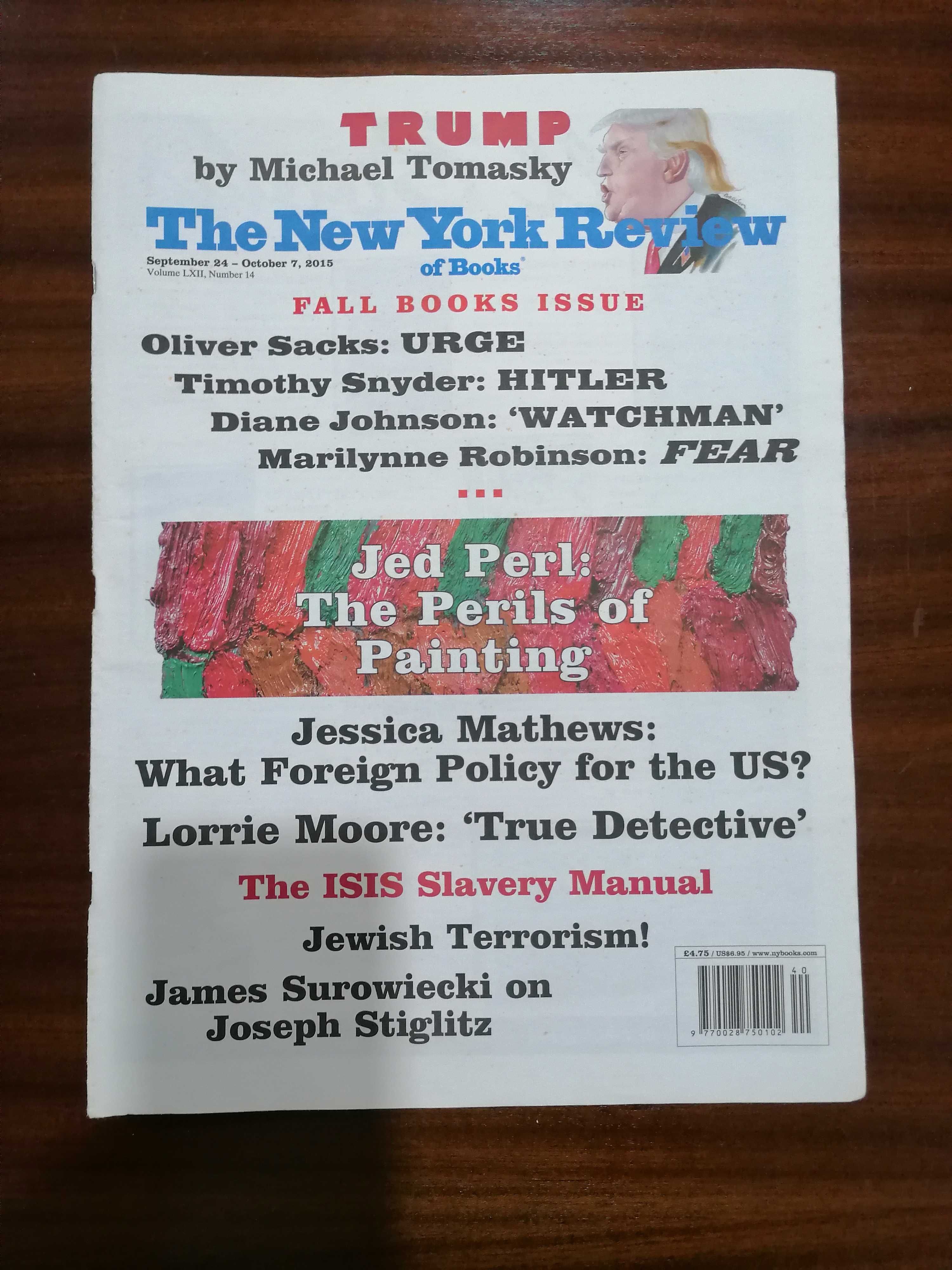 17 Revistas The New York Review of Books de 2014 e 2015