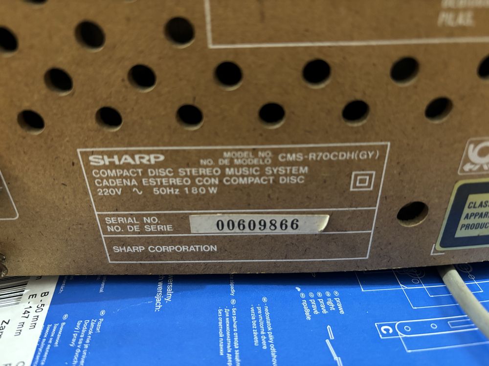 Wieża sharp z gramofonem  CMS-R 70