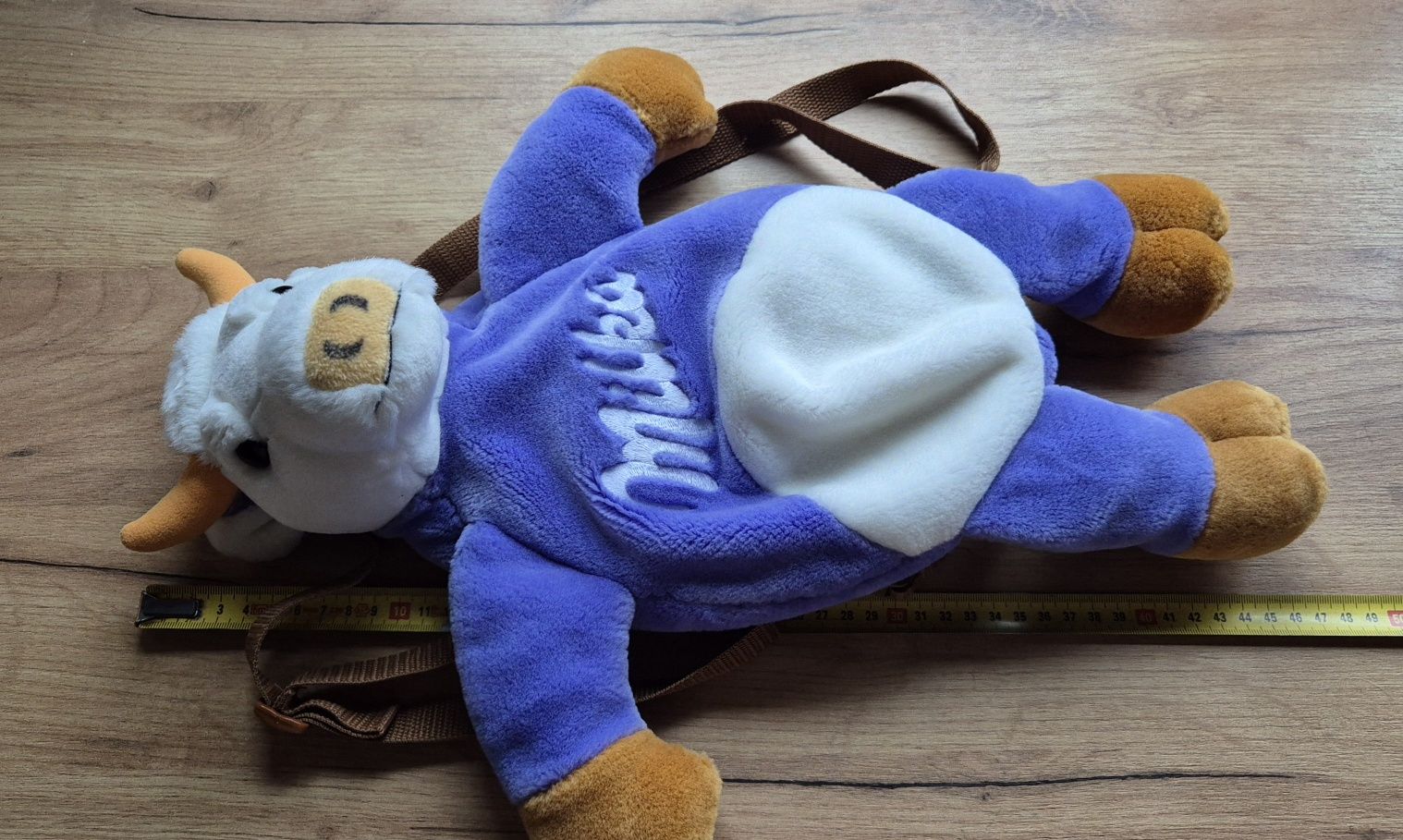 Plecak pluszowy krowa Milka torebka bag jak maskotka