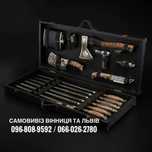 Набір шампурів голови звірів 6 шт в дерев'яний кейсі "Grills G24"