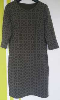 S/M(38/40) Ołówkowa bawełniana sukienka (produkt polski)