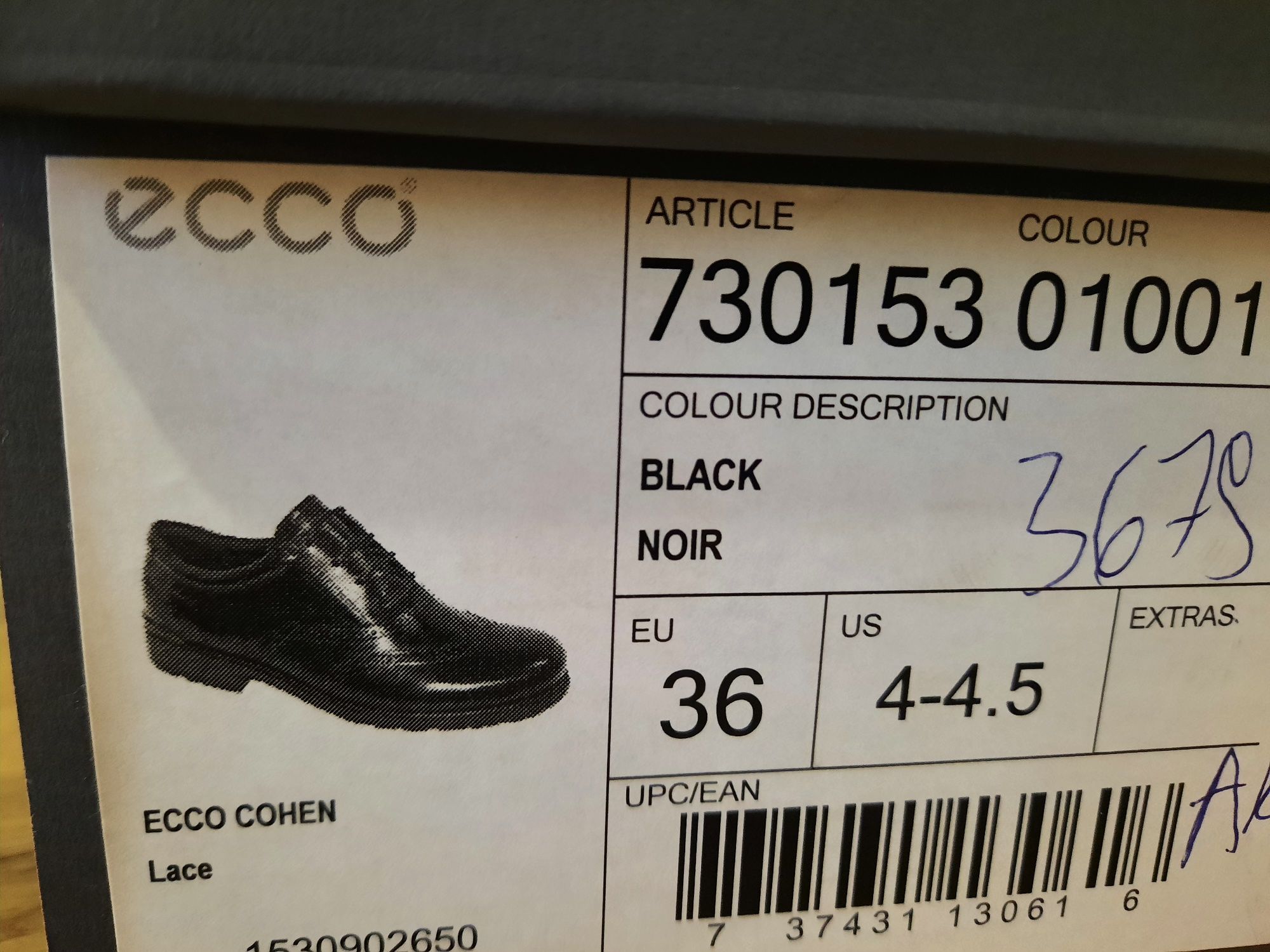 ECCO 36 р туфли/ ботинки/ кеды/ черевики