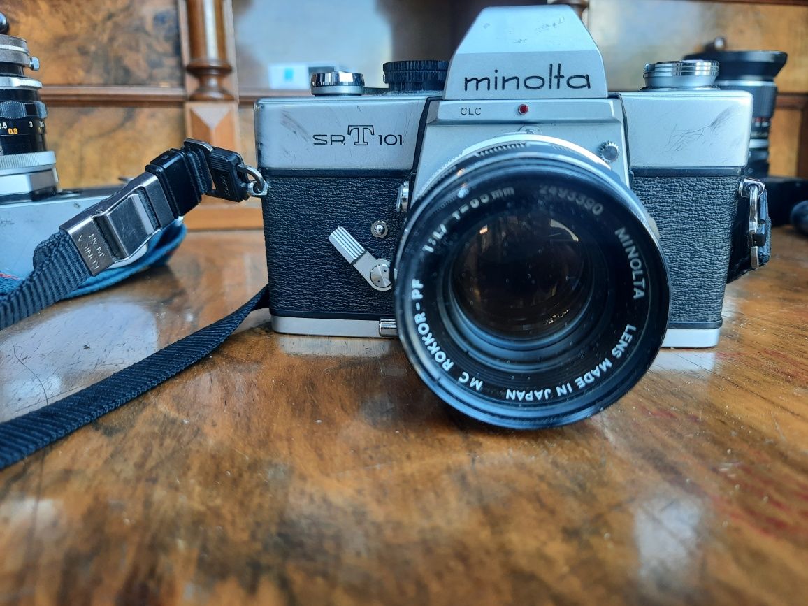 Minolta SRT 101 Mc krokkor-pf 1:1.7 tmF55mm minolta