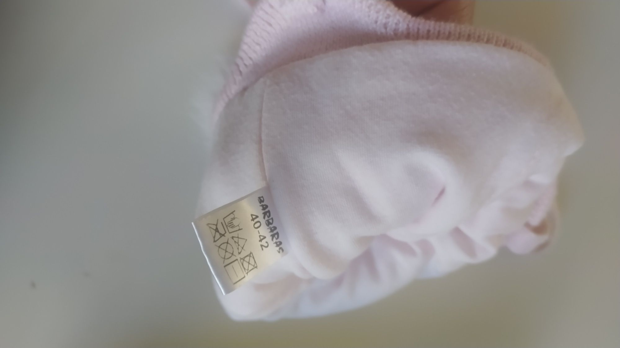 Czapka Czapeczka Niemowlęca wiązana na podszewce r. 40-42