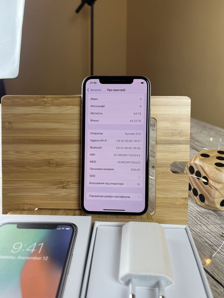 Iphone X 64 gb ідеал ! Neverlock Apple Айфон 10 Silver