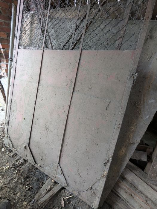 Brama metalowa dwuskrzydłowa/drzwi warsztatowe PRL solid