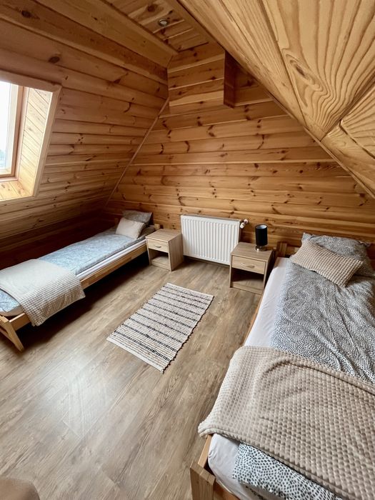 Domek z balią do wynajęcia nad jeziorem, nocleg podlasie