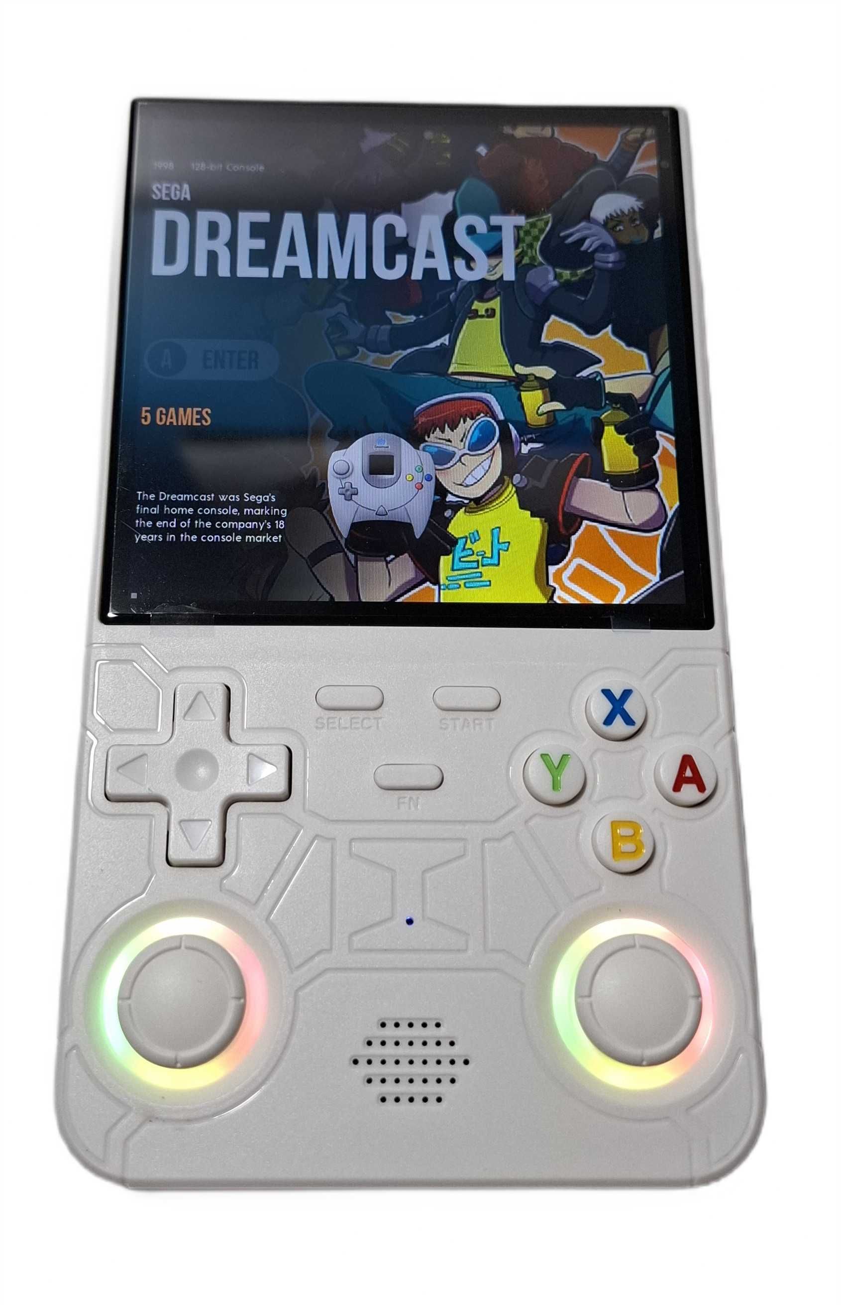 Konsolka przenośna R36 Ultra / Biała / EmuElec / 128 GB / PSP-PSX-N64