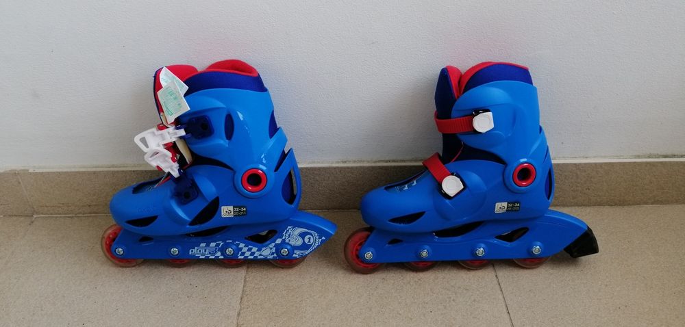 Patins em linha pouco usados
