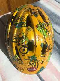 Kask rowerowy żółty Bellino  48-52 cm