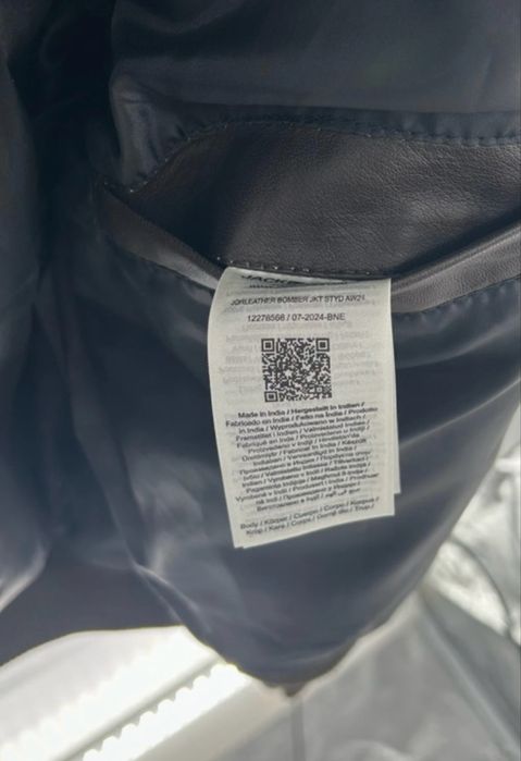 Kurtka skórzana Jack & Jones  M  ( L ) nowa z metkami