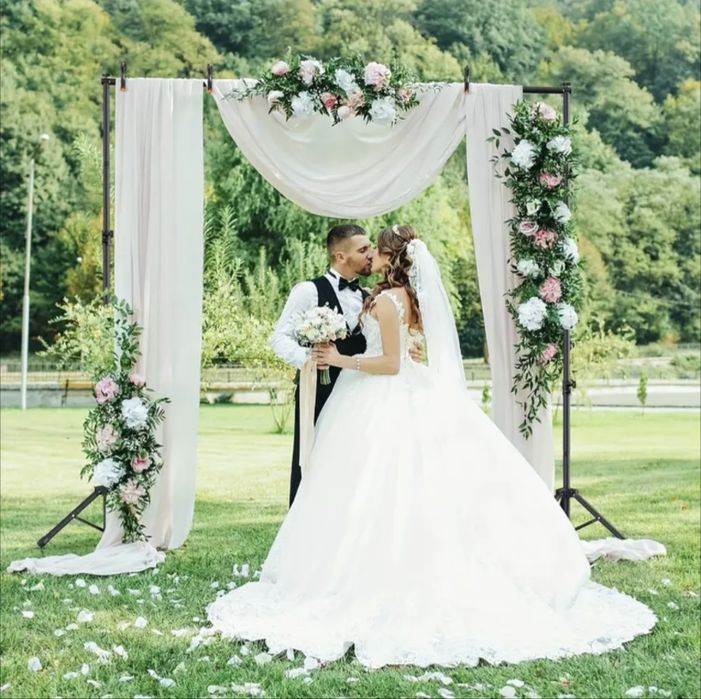 Ворота 2,6×3М та 3 фотофони (зелений,білий,чорний)