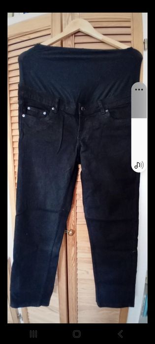 Spodnie ciążowe czarne Sinsay M